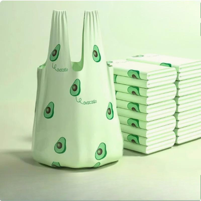 Утолщенные полынные пакеты для мусора, устойчивые к комарам и запахам, ароматизированные пластиковые пакеты, пищевые пакеты с ручками