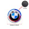 7Pcs Car Front Rear Logo Hub Center Cover Steering Wheel Center Emblem Stickers 50th Anniversary For BMW E60 E93 G01 E87 G20 NS1