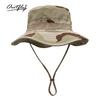 Sunscreen Bucket Hat Outdoor Jungle Camouflage Visor Round Edge Fishing Hat Summer New