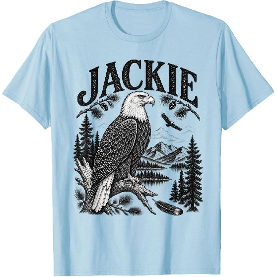 Fly High Jackie, Jackie and Shadow Bald Eagle for Men Women T-Shirt