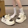 Super Fire Little White Shoes Women's Autumn Versatile Thick-soled High-end Board Shoes 2025 New Niche German Training Casual Sports Shoes