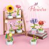 Building Block Bright Color Realistic Looking Smooth Edge Toy Parent-child Interaction Potted Plant Building Blocks DIY Assembly