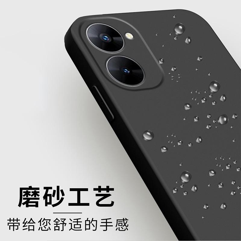 Подходит для оригинального чехла для мобильного телефона real v11, защитный чехол realme, жидкий мягкий силикон, полностью закрывающий, противоударный, для мужчин и женщин