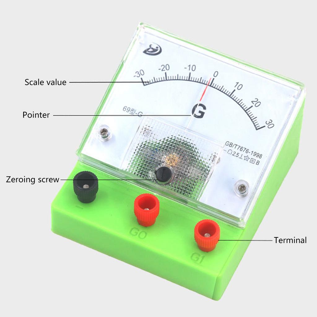 For Experiment Instrument Teaching Demonstration Galvanometer Scientific Ampere Sensor Sensitive Ammeter Detector Analog