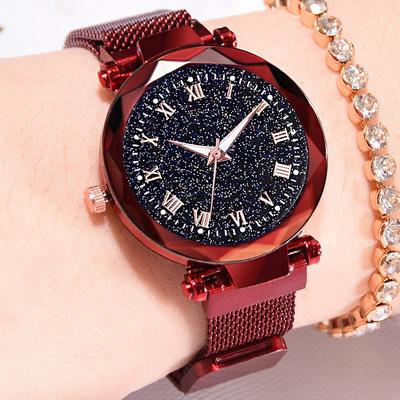 Reloj Mujer женские модные часы со звездным небом для женщин платье магнитная пряжка сетчатый ремень кварцевые часы Zegarek Damski