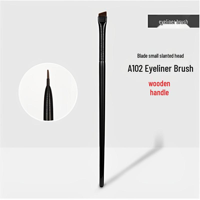 Ультратонкая плоская скошенная кисть для подводки, бровей и теней