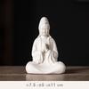 Bodhisattva Guanyin Buddha Statue Ornament Pottery Porcelain Backflow Incense Burner Buddha HOME Shrine Altar FENG SHUI Statue