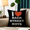 BSB B-Backstreet Boys  Square Double-Sided printed Pillow Case Bedroom Bedside Pillow Sofa Cushion Cover