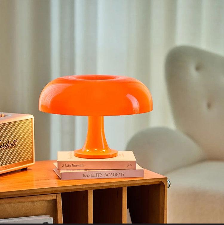 Italian Mushroom Table Lamp - Nordic Minimalist Decorative Night Light for Study & Bedroom