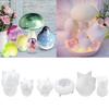 6 Pcs Mushroom Ornament Crafts Silicone Molds Epoxy Jewelry Mold Resin Casting Pendant Mold Suitable for Diy Crafts