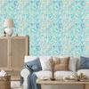 Iridescent glitter wallpaper mint and light gray 50x1000