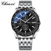 CHENXI Men's Multifunctional Sports Chronograph with Luminous Steel Band - Quartz Watch