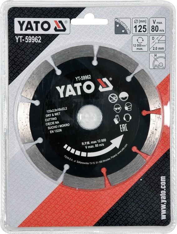 YATO 125MM SEGMENTED DIAMOND BLADE YT-59962