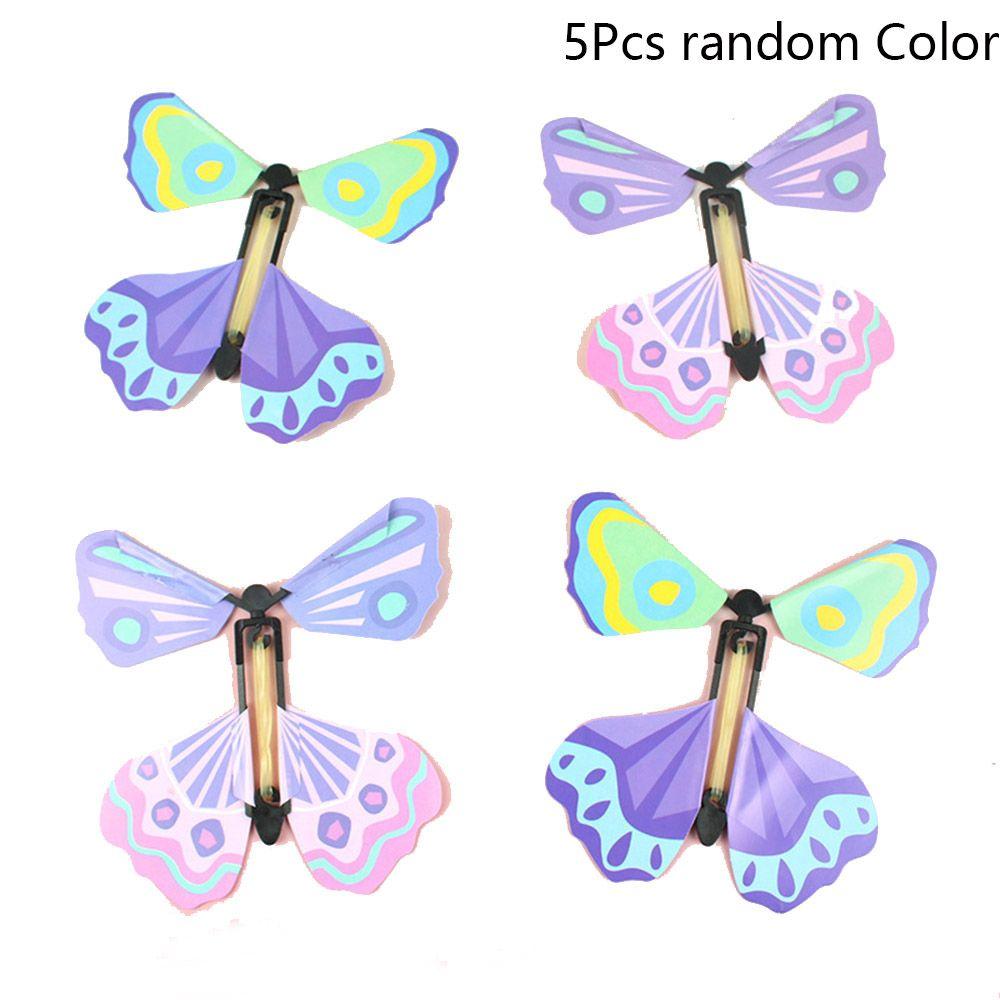 Colorful Fairy Powered Flying Butterfly Flying in the Book Magic Tricks Card Magic Toy