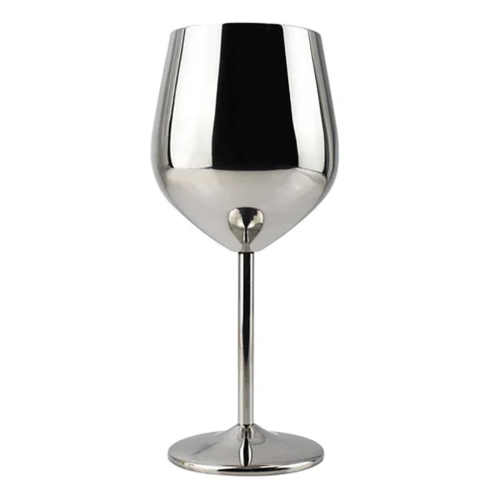 Stainless Steel Wine Glass 20 Oz Reusable Break-resistant Stemware for Travel Camping Swimming Pool Beautiful Unique Portable Me