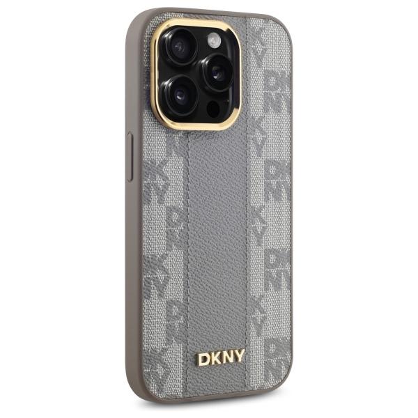 Dkny Dkhmp14Lpcpvsle Iphone 14 Pro6.1 Beżowy/Beige Hardcase Leather Checkered Mono Pattern Magsafe