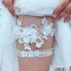 SLBRIDAL Сексуальная кружевная цветочная хрустальная стразы жемчуг свадебный подвязка пояс свадебный бедро нога подвязка кольцо для женщин/девушек/невест