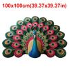 Soft Peacock Carpet Special-shaped Door Gasket Durable Blanket  for Living Room Tea Table Bedside