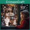 Xmas Decals Window Pvc Snowflake Santa Static Stickers For Christmas Home Decor