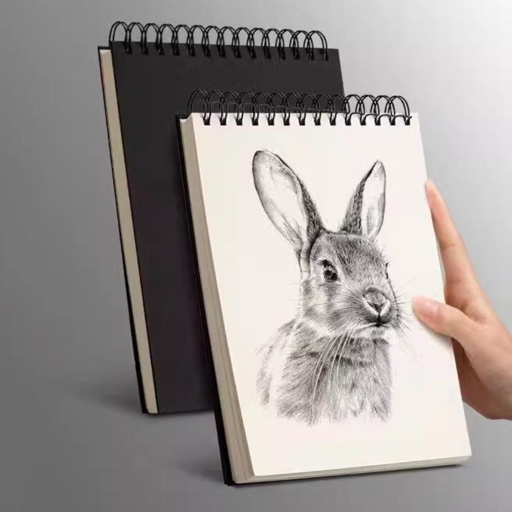Up Turning Loose-Leaf Sketchbook Taking Notes Memo Notepad Portable Hand Ledger Office