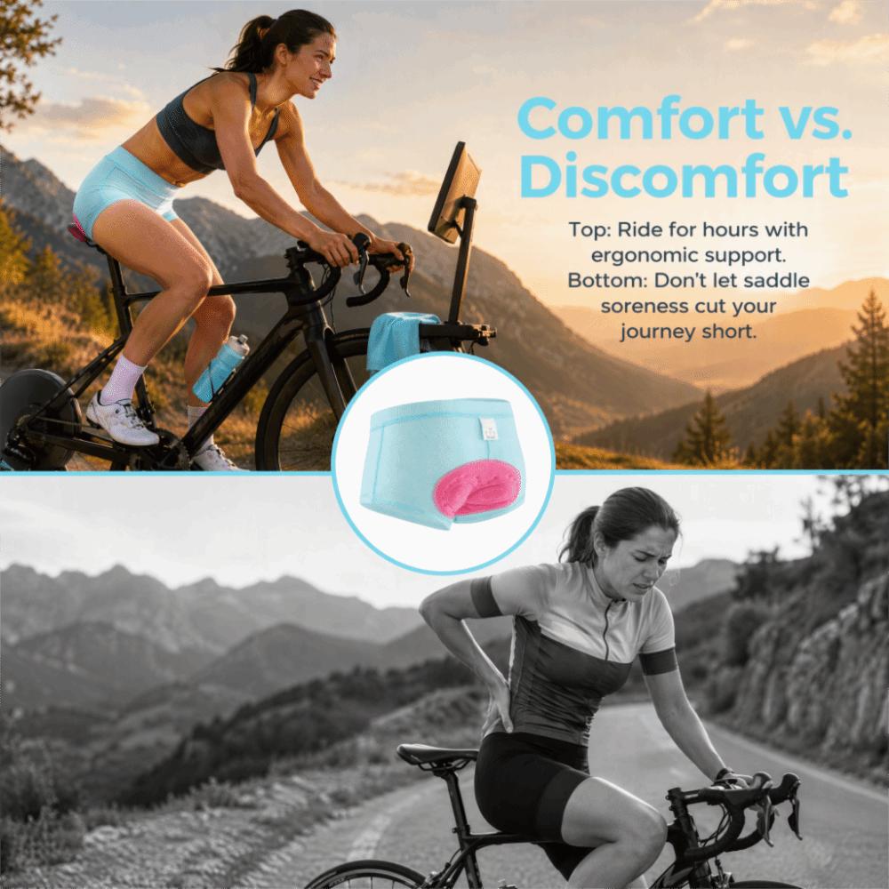 3D Padded Women Cycling Underwear Women Bicycle Briefs  for MTB Road Riding Fitness
