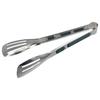 Stainless Steel Kitchen Tongs with Green Non-slip Handle Metal Tongs Practical Cooking Tongs  Home