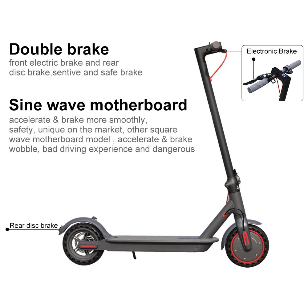UK Local Stock AOVOPRO 350W Electric Scooter for Adults 8.5 Inch Solid Tire Foldable E-scooter Fast Shipping Ready