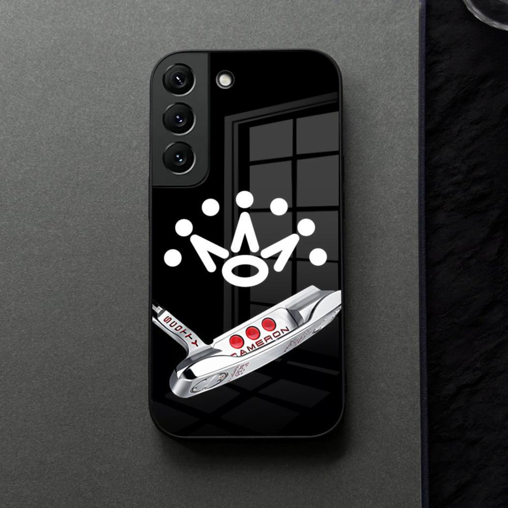 Черный Чехол для Телефона ScottyS Camerons Флаг Стекло Для Samsung Galaxy S21 S25 S22 S20 S24 S23 Ultra Fe Plus A16 A34 A54 A24 Coque