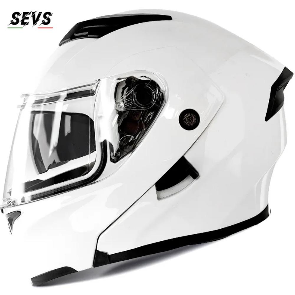 Cross-border Supply of Electric Motorcycle Double Lens Uncovered Helmet Full Cover Off-road Helmet Dot Full Helmet