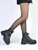 Shoetopia Женские короткие ботильоны на массивном каблуке с нескользящей подошвой, удобные модные ботильоны на щиколотку | Мягкая амортизирующая подошва | Для повседневной носки, вечеринок и зимы