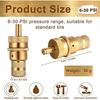 Комплект автоматических дефляторов шин, комплект латунных дефляторов автомобильных шин, регулируемый клапан дефлятора шин 6-30 фунтов на квадратный дюйм для внедорожника, джипа, мотоцикла, автомобиля, грузовика, квадроцикла, автофургона