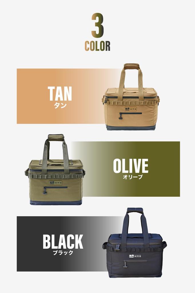 WAQ Мягкий термобокс 33 л Термобокс Мягкий тип Мягкий термобокс Размер S Размер M Соло Семейный Отдых (S) (Размер S, ОЛИВКОВЫЙ)