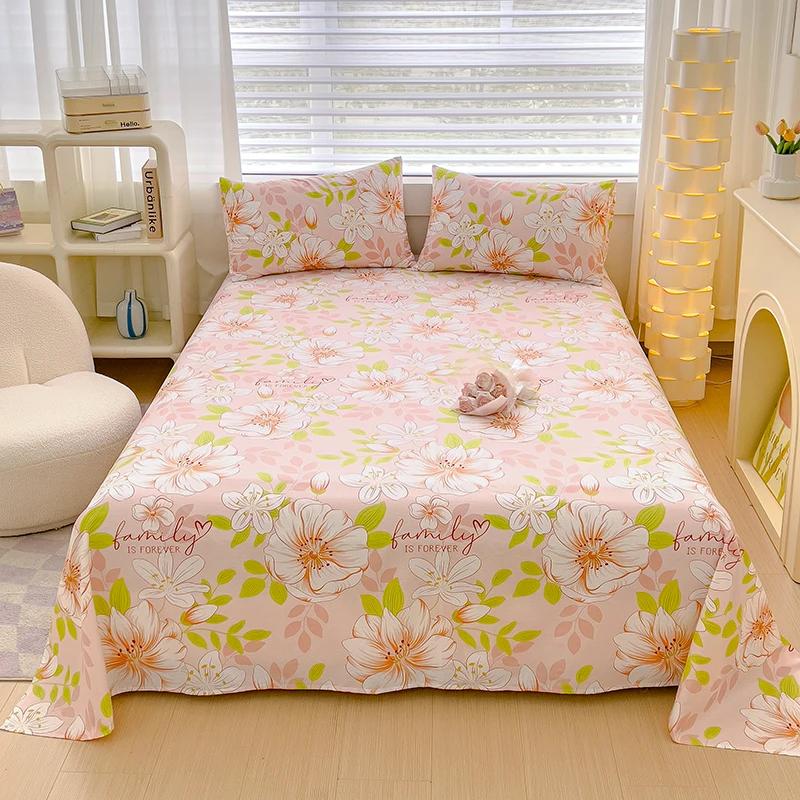 Cartoon Astronaut Bed Sheet Set for Kids Boys Soft Skin-friendly Cotton Bedding Set 3Pcs Rocket Spaceship Bed Sheets Pillowcases