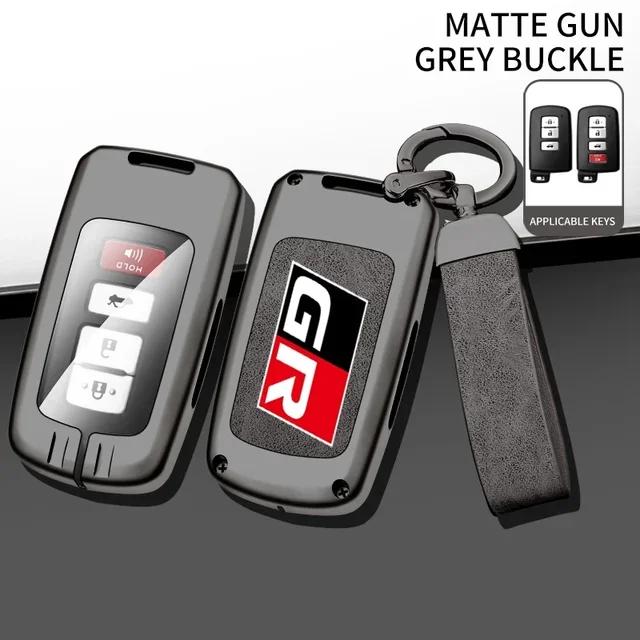 UWSY2 Auto TPU Zinc Alloy Key Case Bag For Toyota GR 86 Supra Yaris RAV4 Prius Corolla C-HR Camry Auris Car Key Chain Metal Key Shell