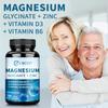 Magnesium Glycine Capsules (with Zinc) – Vegetarian Capsules Suitable for Both Men and Women