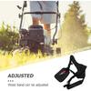 Yardwe Trimmer Shoulder Strap, Comfort Padded Belt Double Shoulder Strap, Adjustable String Trimmer Strap for Brush Cutter Trimmer Lawn Mower Parts
