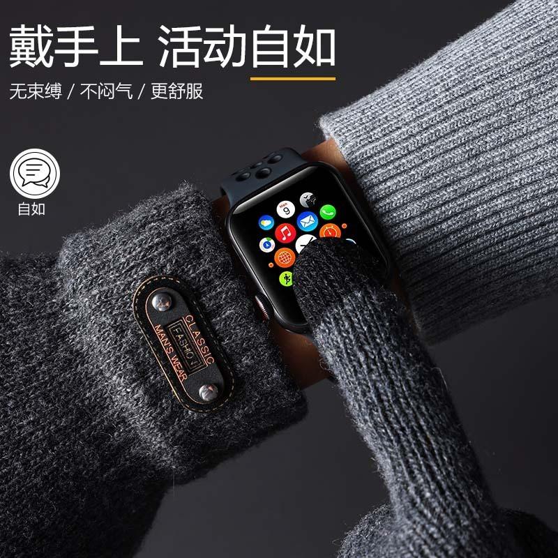 Мужские перчатки больших размеров, утепленные флисом, теплые, вязаные из шерсти, студенческие перчатки для велоспорта, велоспорт, осень и зима