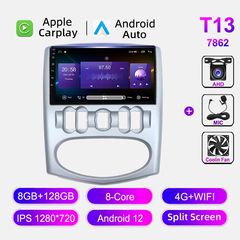 2din Android Car Radio Multimedia Player для Renault Logan Sandero 1.6 2008 -2012 DSP GPS навигация Carplay Stereo Audio No DVD