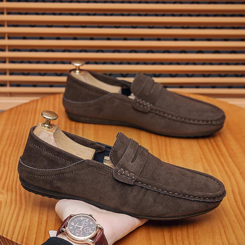 New men's trendy Doudou shoes driving one pedal lazy shoes four seasons versatile casual loafers