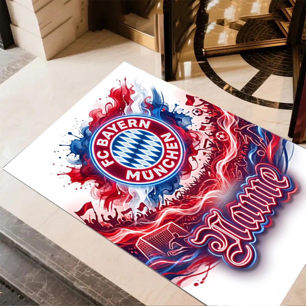 Bayern Munich Soccer Fan Art Floor Rug Office Rug Suitable for Dining Room Dormitory Outdoor Foyer Antislip Carpet Anime Office Decor
