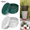 10Pcs Plastic Flower Pot Drip Trays Indoor Outdoor Lace Creative Planter Saucers