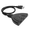 3 Input 1 Output HD Multimedia Interface Converter 4K Switch Hub Box Splitter with Cable