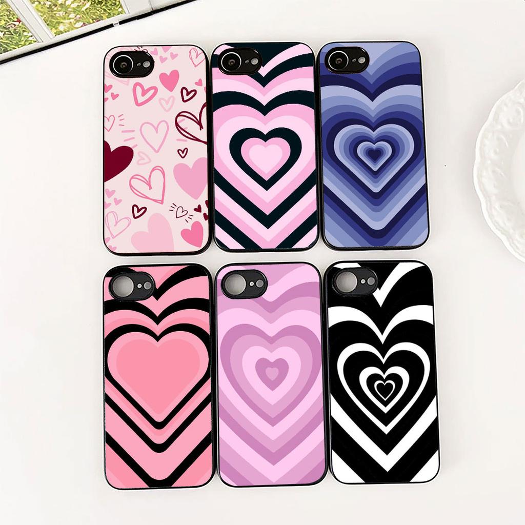 Star Dark Red Heart Love Phone Case for Xiaomi Redmi Note 12 11 10 A3 Pro 10A 10C 12C Note12 5G 4G Protective Cover