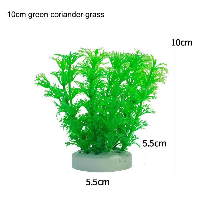 Креативные искусственные подводные растения Аквариумный аквариум Водный искусственный кустарник Зеленая водная трава Просмотр имитации украшения