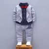 Джентльмен для малышей Baby Boy Kid Infant Fashion Shirts Tops + Pants Outfit Set