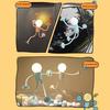Night Light Creative Shape-Shifting Lighting Adjustable Arm Night Lamp Suction Cup Mini Decorative Lamp for Desk Decor