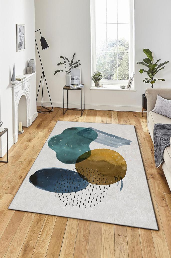 Современный домашний ковер с 3D-печатью, декоративный специальный дизайн, моющийся, нескользящий, устойчивый к пятнам мягкий коврик для спальни, гостиной