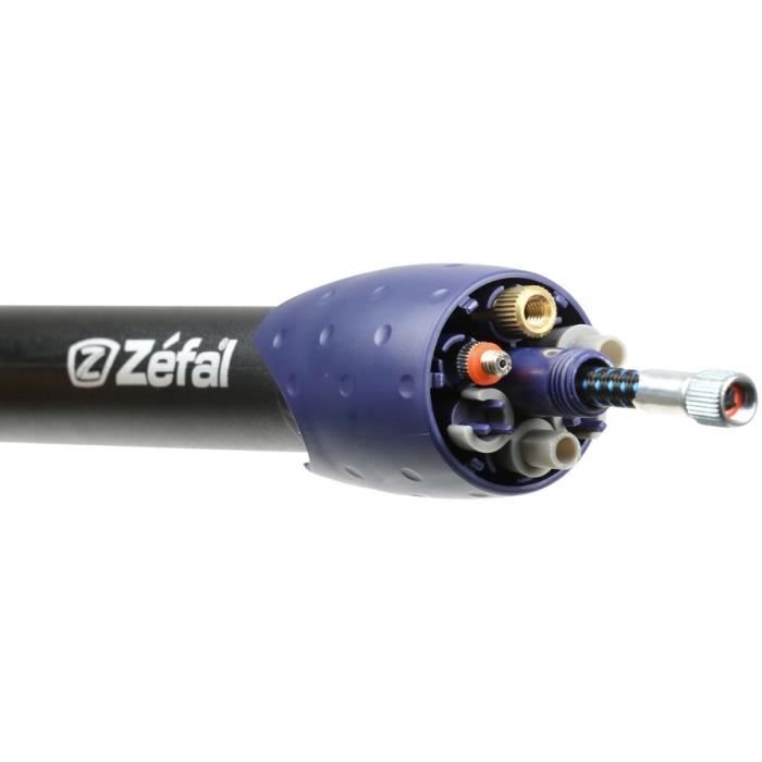 Pompe Max Multisports ZEFAL Noire - Pompe MAX à raccord en thermoplastique pour vélo loisir - Garantie 2 ans
