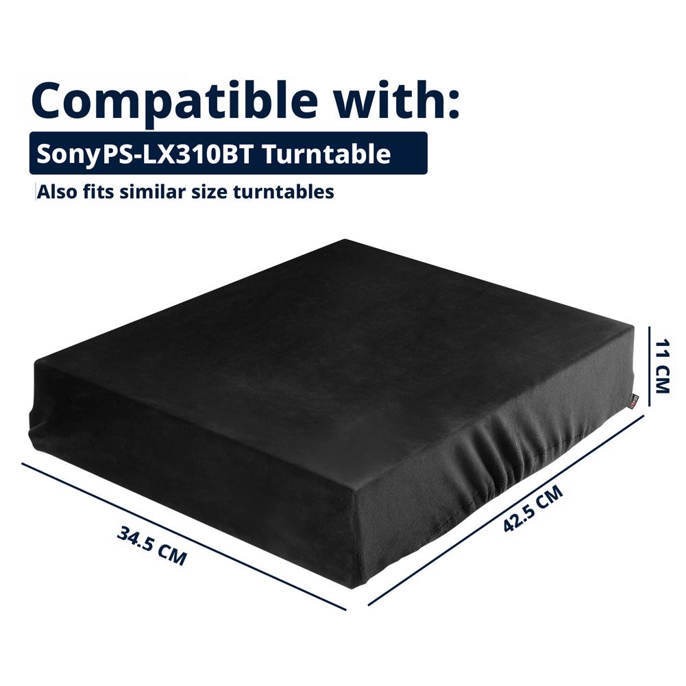 Для Sony PS-LX310BT Пылезащитный чехол Защита проигрывателя виниловых дисков Пыленепроницаемый Спандекс Ультрамягкая ткань Защитный чехол