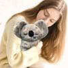 Плюшевая сенсорная игрушка Коала для младенца, антистресс, мягкая игрушка, 5-скоростной дышащий свет и двигающиеся уши, кукла, которую можно стирать в машине, с успокаивающей музыкой